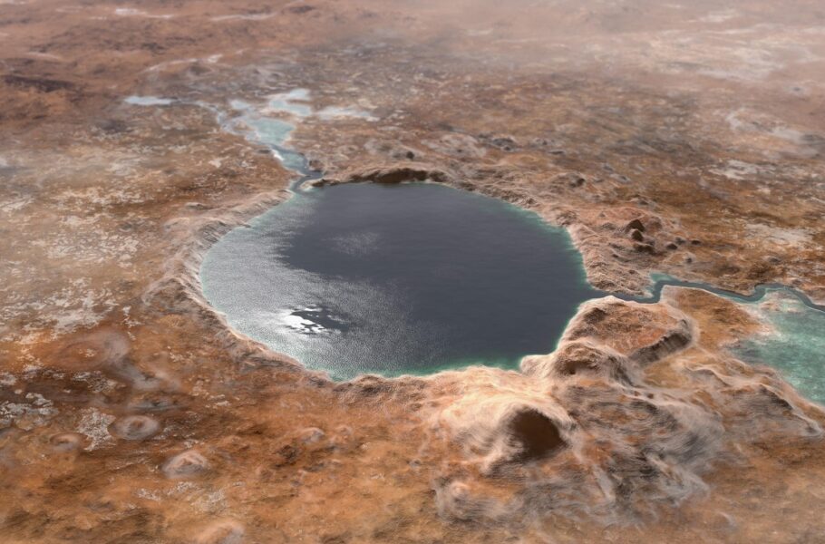 دریاچه در مریخ