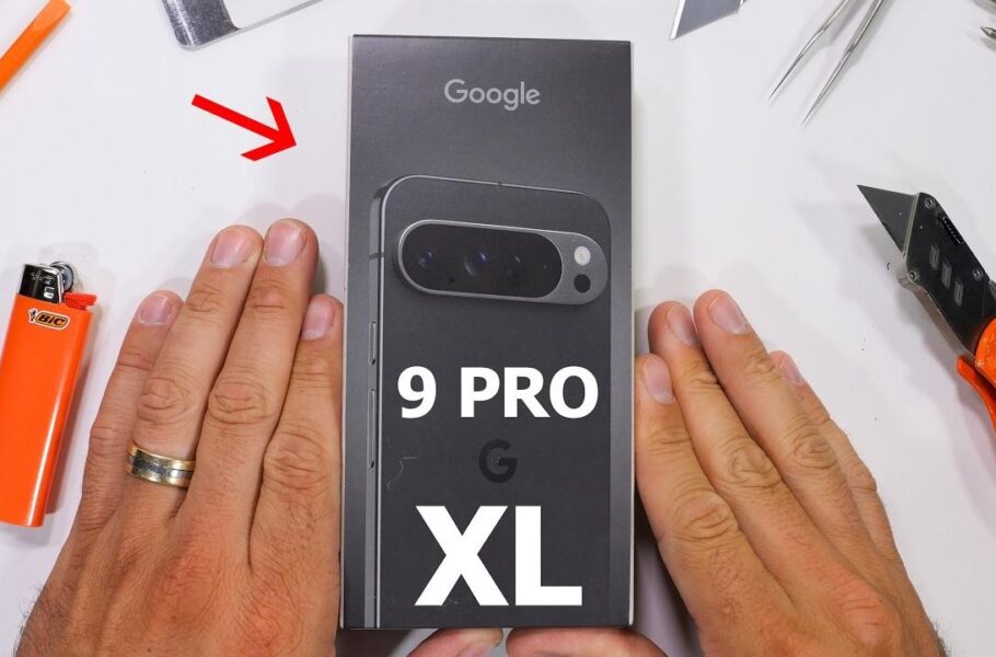 تست مقاومت پیکسل 9 پرو XL