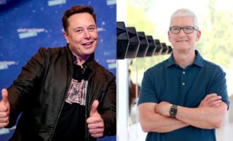 ایلان ماسک تیم کوک