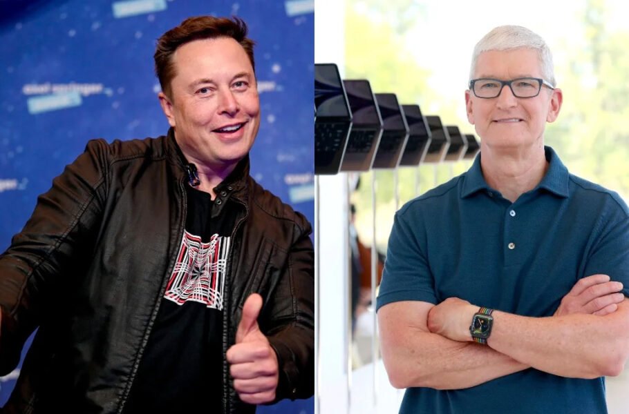ایلان ماسک تیم کوک