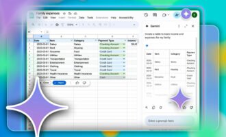 گوگل شیت جمینای